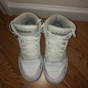 Adidas white high tops